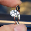 Eleganter Solitär - Ring mit Zirkonia - Nach - Dir.de