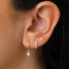 Elegantes 3er - Set Ohrringe in Gold mit Zirkonia - Nach - Dir.de