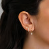Elegantes 3er - Set Ohrringe in Gold mit Zirkonia - Nach - Dir.de