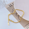 Geflochtenes Armband in Goldoptik - Nach - Dir.de