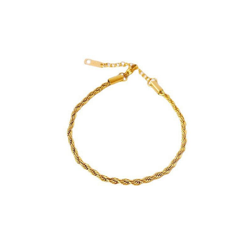 Geflochtenes Armband in Goldoptik - Nach - Dir.de