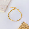 Geflochtenes Armband in Goldoptik - Nach - Dir.de