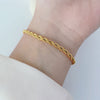 Geflochtenes Armband in Goldoptik - Nach - Dir.de