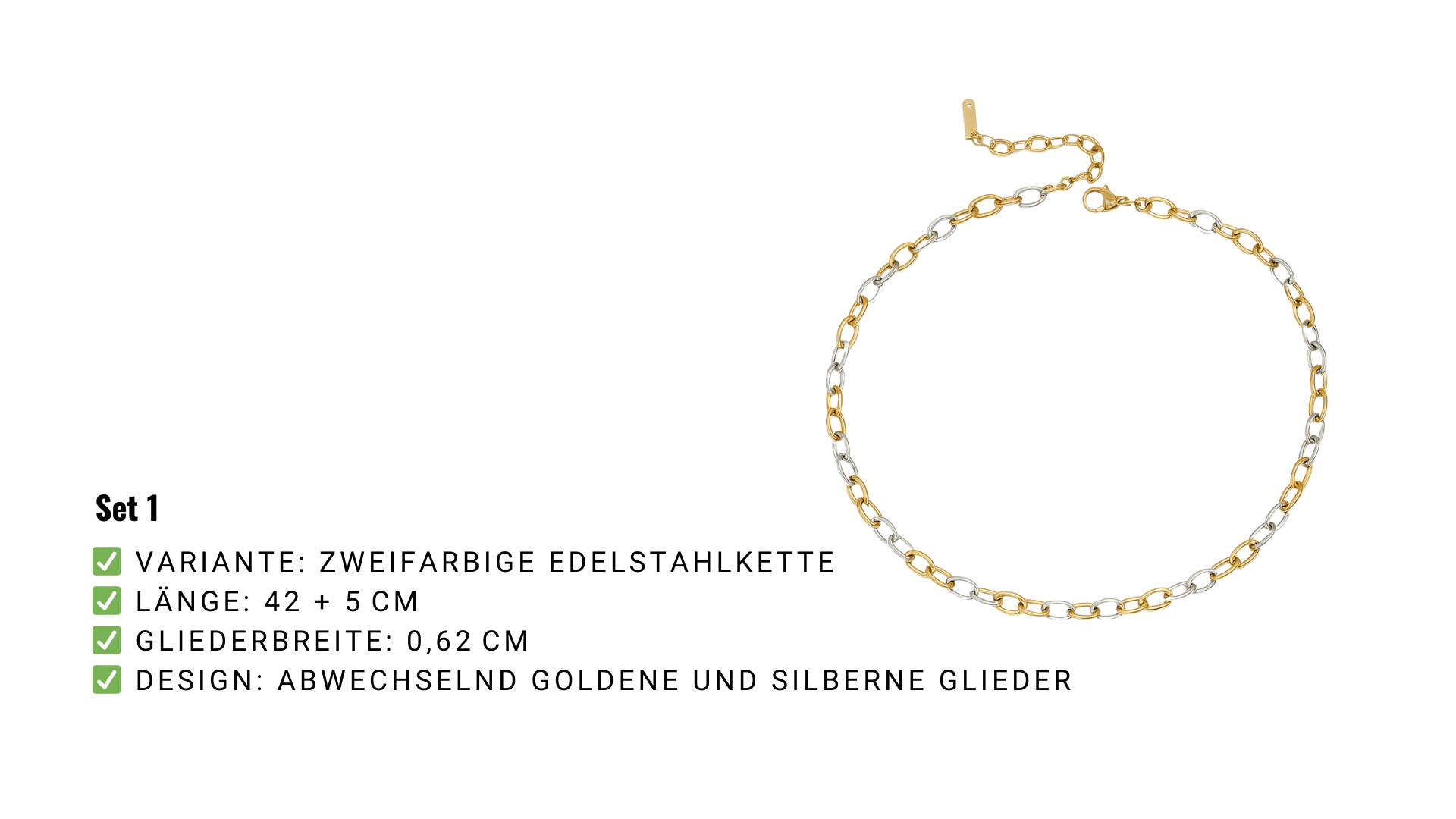 „Golden Layers“ - Kettenset - Nach - Dir.de