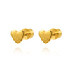 Goldene Ohrstecker mit Zirkonia - Blattdesign - Nach - Dir.de