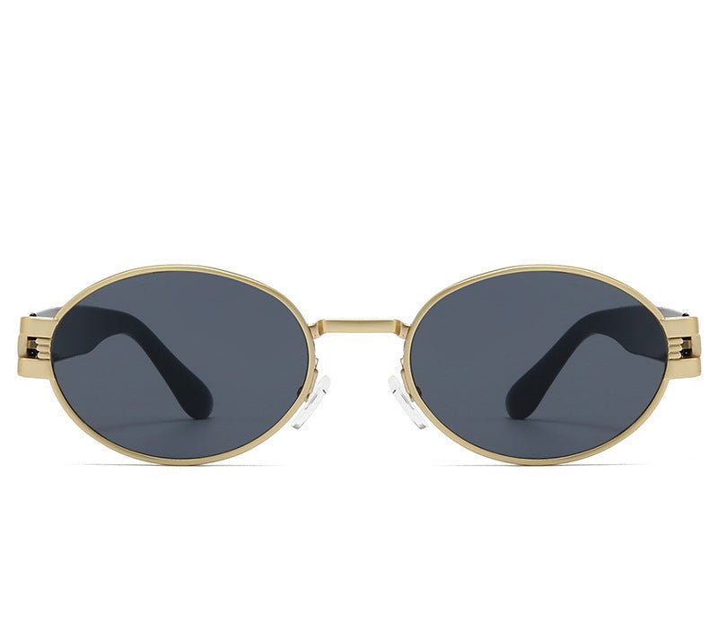 Runde Retro - Sonnenbrille in Schwarz - Nach - Dir.de