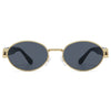 Runde Retro - Sonnenbrille in Schwarz - Nach - Dir.de