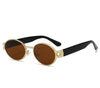 Runde Retro - Sonnenbrille in Schwarz - Nach - Dir.de